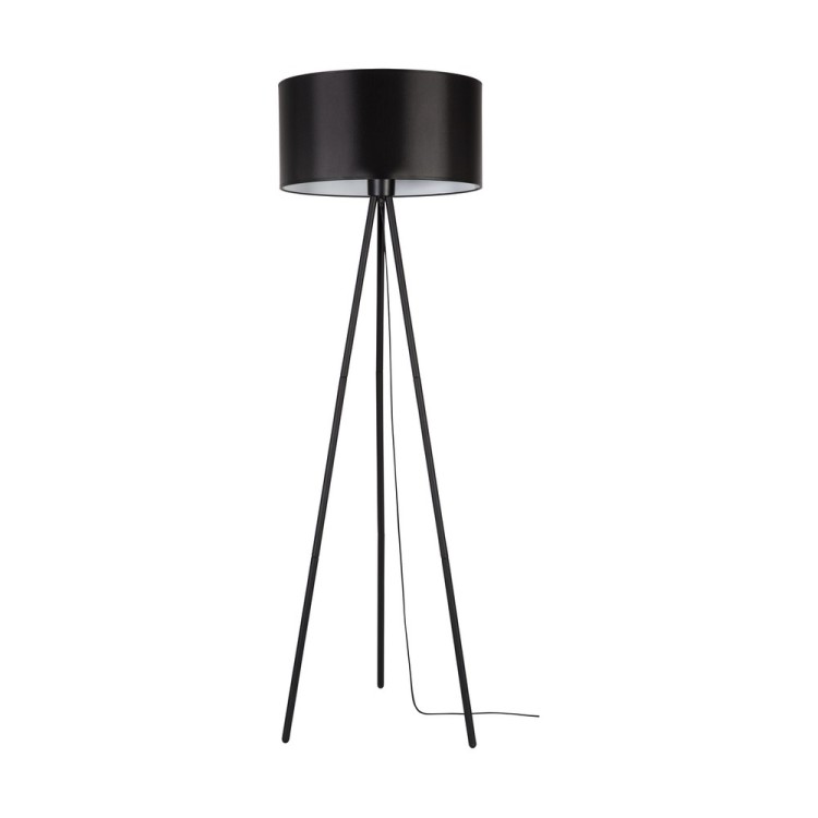 Lampadaire en Métal Noir et Tissu Noir ,1xE27 Max.40W,VERIAN,197613004 Lampadaire en Métal Noir et Tissu Noir ,1xE27 Max.40W,VERIAN,197613004