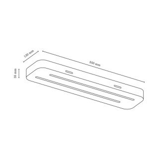 Plafonnier en Bois de bouleau, 2xLED 24V, 12W Intégrée,NEELE,2130260