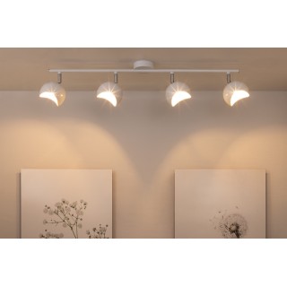 Spot de Rail Crèche, 4 ampoules, G9, Chrome/Blanc Classe d'efficacité énergétique : C