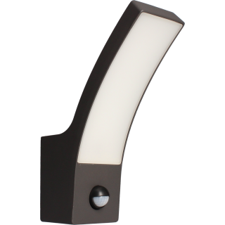 APPLIQUE CURVE R Détect. IR 10W/1000lm/3000K/Anthracite