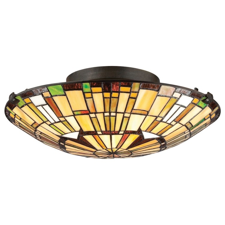 Quoizel Reed Plafonnier Tiffany Elstead Lighting Quoizel Reed Plafonnier Tiffany Elstead Lighting