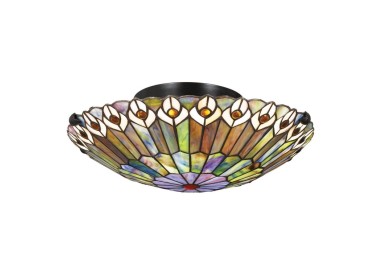 Quoizel Watkins Plafonnier Tiffany Elstead Lighting