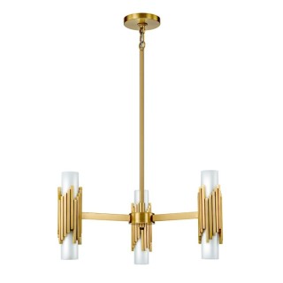Elstead Marvele Lustre 6 Lumières - Laiton - Elstead