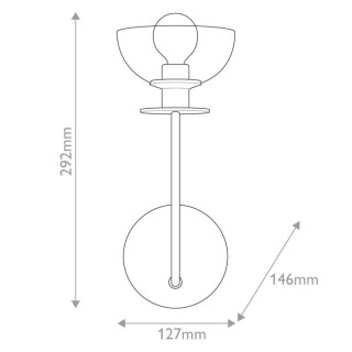 Alora Mood Sylvia Applique Murale Elstead Lighting
