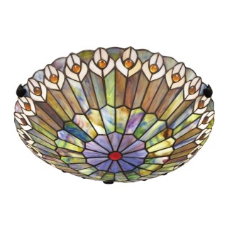 Quoizel Watkins Plafonnier Tiffany Elstead Lighting