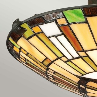 Quoizel Reed Plafonnier Tiffany Elstead Lighting