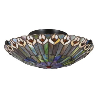 Quoizel Watkins Plafonnier Tiffany Elstead Lighting