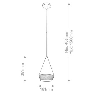 Alora Mood Daphne Suspension Small 1 Lumière Elstead