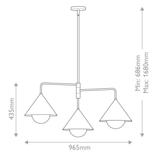Alora Mood Remyck Lustre, Luminaire, Elstead