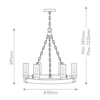 Hinkley Sawyer Lustre Extérieur Elstead Lighting