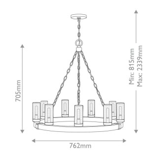 Hinkley Sawyer Lustre Extérieur Elstead Lighting