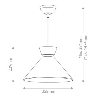 Alora Mood Halston Suspension, Luminaire, Elstead