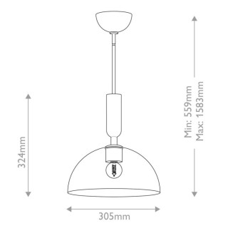 Alora Mood Jude Suspension, Luminaire, Elstead Lighting