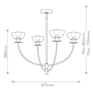 Alora Mood Sylvia Lustre Elstead Lighting