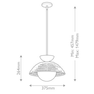 Alora Mood Perth Suspension Elstead Lighting