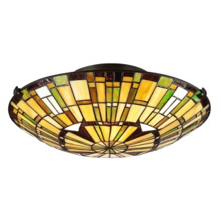 Quoizel Reed Plafonnier Tiffany Elstead Lighting