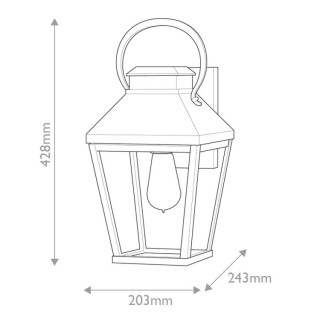 Hinkley Dawson Applique Murale Medium Elstead Lighting
