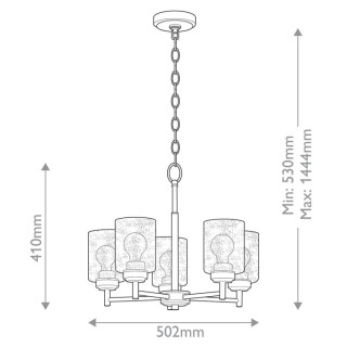 Kichler Winslow Lustre 5 Lumières Elstead Lighting