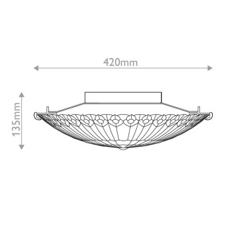 Quoizel Watkins Plafonnier Tiffany Elstead Lighting