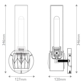 Hinkley Ellison Applique Murale Elstead Lighting