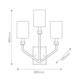 Hinkley Moore Applique Murale Large Elstead Lighting