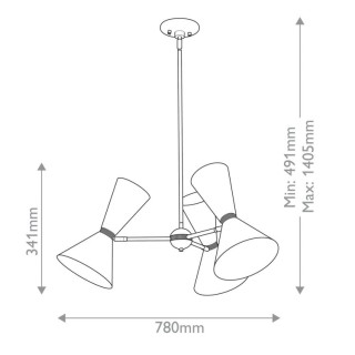 Kichler Phix Lustre 3 Bras - Elstead Lighting