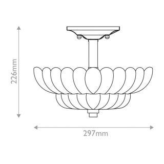 Quoizel Whitecap Semi-Plafonnier Elstead Lighting