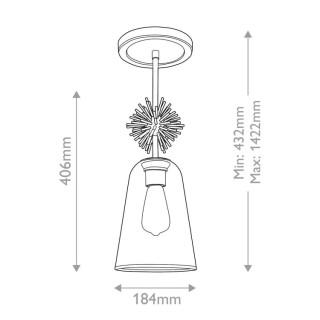 Elstead Staring Suspension, Luminaire, Elstead Lighting