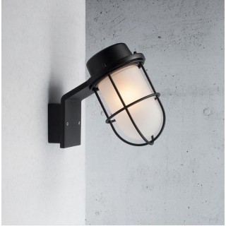 Applique murale noire Marina Maxi – Style industriel NORDLUX | Éclairage extérieur IP44