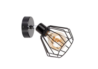 Limani Applique 1xE27 Max.60W Métal Noir