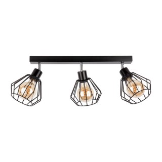 Limani Plafonnier 3xE27 Max.60W Métal Noir