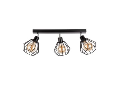 Limani Plafonnier 3xE27 Max.60W Métal Noir
