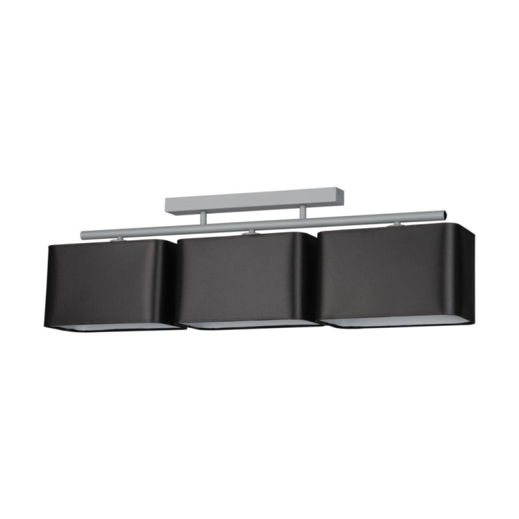 Vertigo Plafonnier 3xE27 Max.25W Métal Gris/Tissu Noir Vertigo Plafonnier 3xE27 Max.25W Métal Gris/Tissu Noir