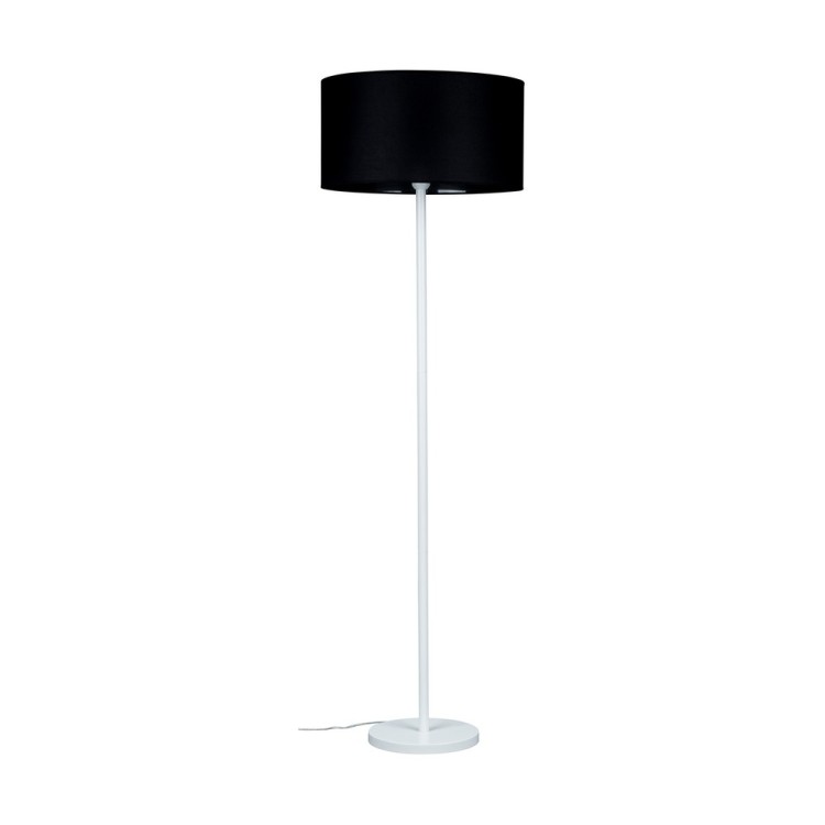 Tamara Lampadaire 1xE27 60W Métal Blanc/Tissu Noir Tamara Lampadaire 1xE27 60W Métal Blanc/Tissu Noir
