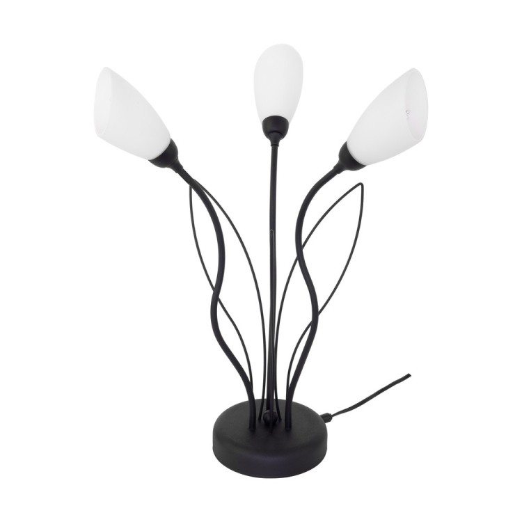 Gloriosa Lampe de table 3xG9 Max.6W LED Métal Noir / Verre Blanc Gloriosa Lampe de table 3xG9 Max.6W LED Métal Noir / Verre Blanc