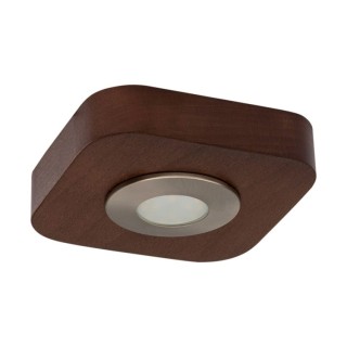 Sunniva Plafonnier Incl.1xLED 5W Bois de Hêtre couleur Noyer/Métal Satiné