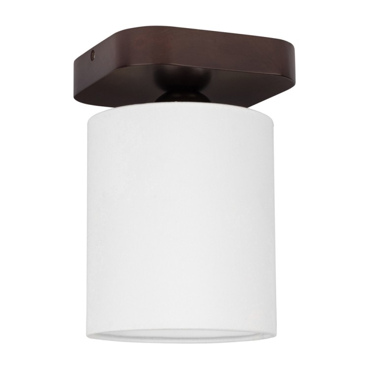 Jenta Plafonnier 1xE27 Max.25W Bois de Hêtre couleur Noyer/Tissu Blanc Jenta Plafonnier 1xE27 Max.25W Bois de Hêtre couleur Noyer/Tissu Blanc