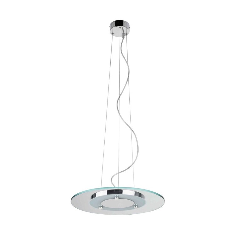 Minnesota Suspension Incl. 1xLED 22W Métal Chromé/Verre Blanc Minnesota Suspension Incl. 1xLED 22W Métal Chromé/Verre Blanc