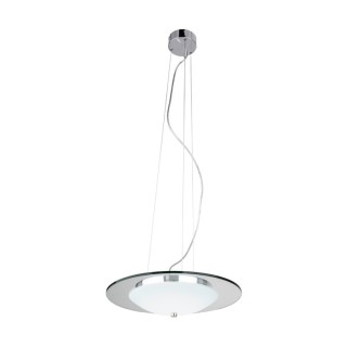 Minnesota Suspension Incl. 1xLED 22W Métal Chromé/Verre Blanc-Transparent
