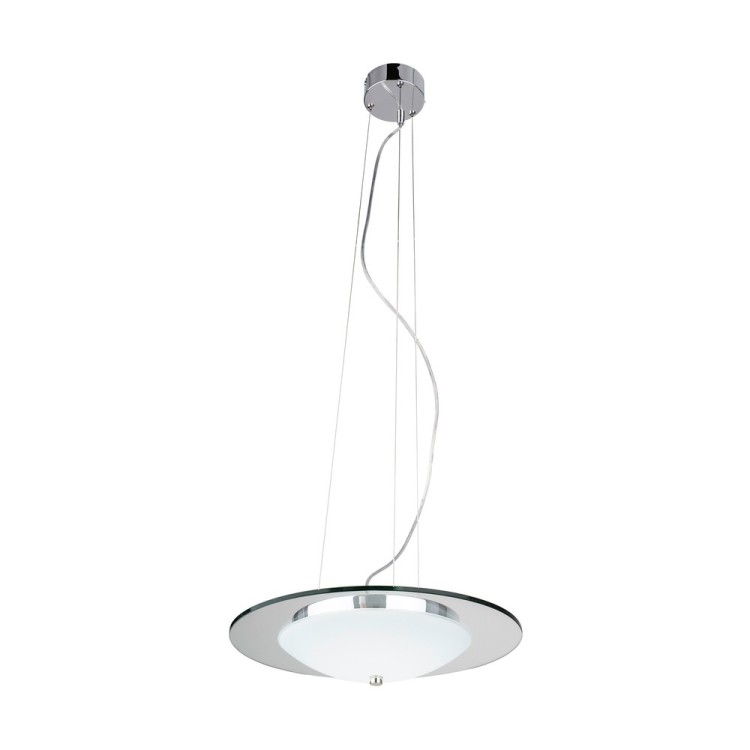 Minnesota Suspension Incl. 1xLED 22W Métal Chromé/Verre Blanc-Transparent Minnesota Suspension Incl. 1xLED 22W Métal Chromé/Verre Blanc-Transparent