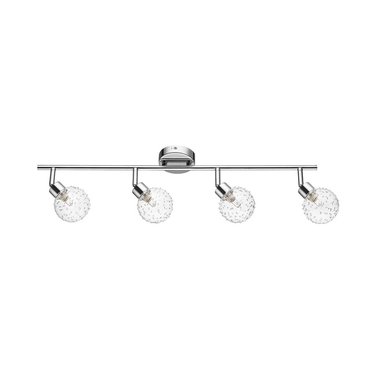 Clear Plafonnier 4xG9 Max.28W Métal Chromé/Verre Transparent Clear Plafonnier 4xG9 Max.28W Métal Chromé/Verre Transparent