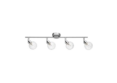 Clear Plafonnier 4xG9 Max.28W Métal Chromé/Verre Transparent