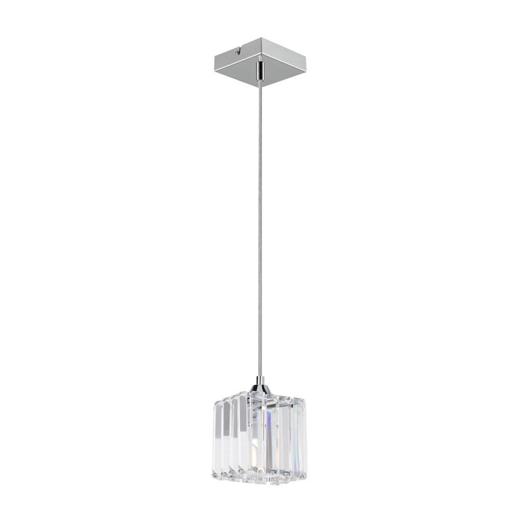 Casino Suspension 1xE27 Max.60W Métal Chromé/Câble Transparent/Cristal Transparent Casino Suspension 1xE27 Max.60W Métal Chromé/Câble Transparent/Cristal Transparent