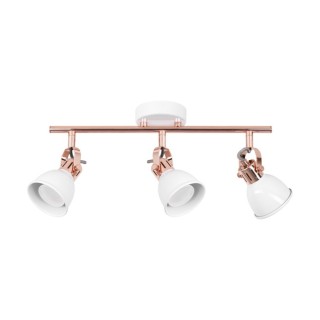 Anita Plafonnier 3xGU10 50W Métal Cuivré/Métal Blanc