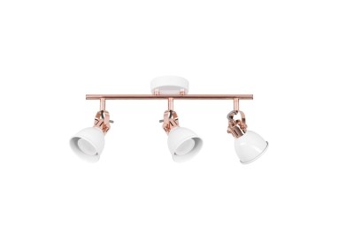 Anita Plafonnier 3xGU10 50W Métal Cuivré/Métal Blanc