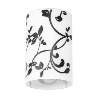 Ravio Lampe Suspendue 3xE27 Max.60W Bois de Bouleau/Métal Noir/Verre Blanc-Noir/Câble PVC Noir