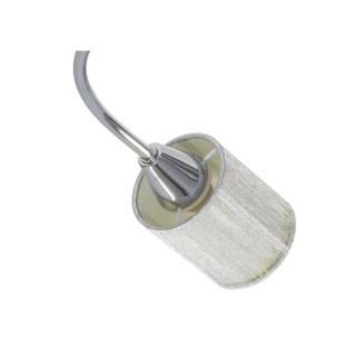 Marbella Plafonnier 4xE14 Max.9W Métal Chromé/Tissu Argenté