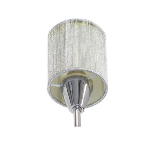 Marbella Applique 1xE14 Max.9W Métal Chromé/Tissu Argenté