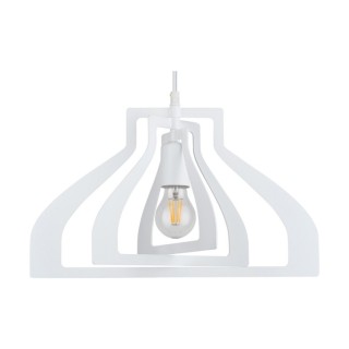 Justyna Lampe Suspendue 1xE27 60W Métal Blanc
