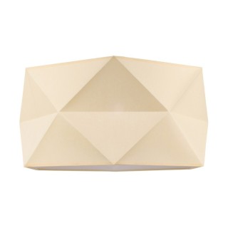 Finja Suspension 1xE27 Max.60W Bois de Bouleau/Câble PVC Anthracite/Tissu Crème